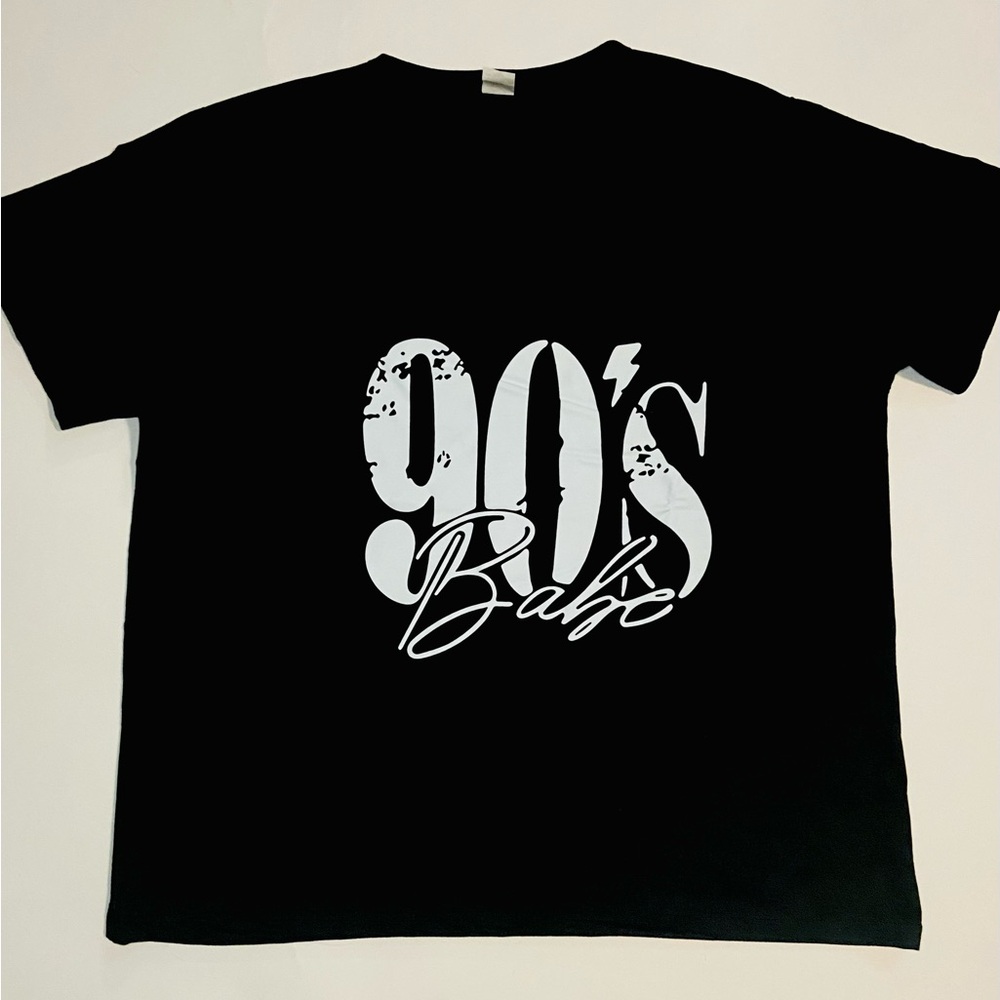 90's Babe Black Graphic T-Shirt
